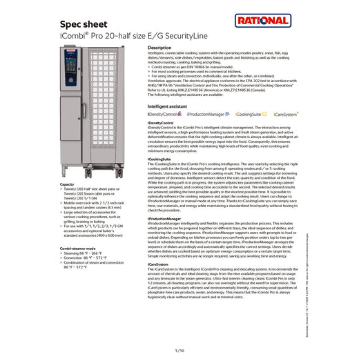 Security Spec Sheet
