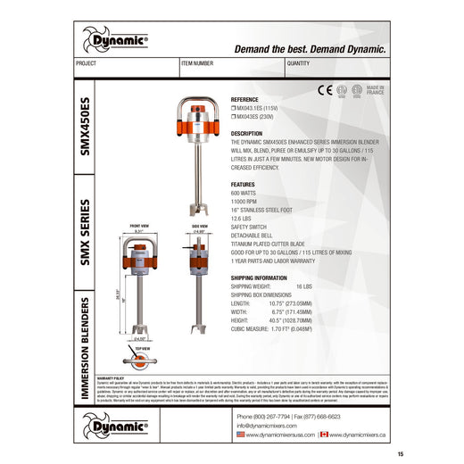 Spec Sheet