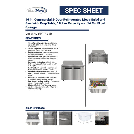 Spec Sheet
