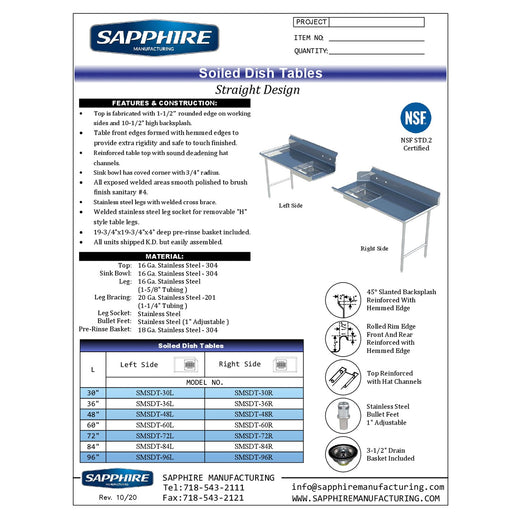 Spec Sheet