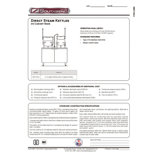 Spec Sheet