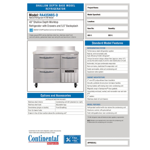 Spec Sheet