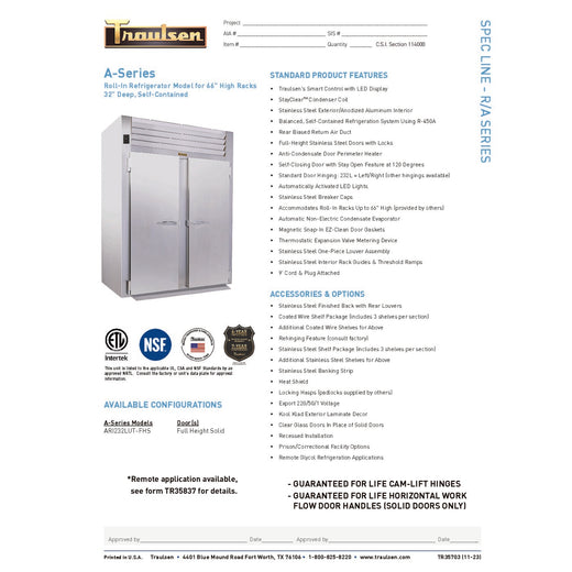 Spec Sheet