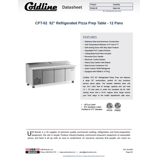 Spec Sheet