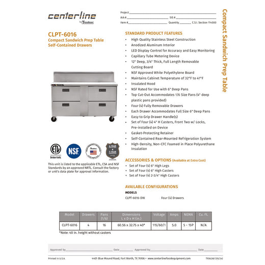 Spec Sheet