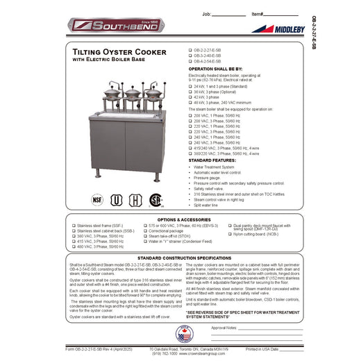 Spec Sheet