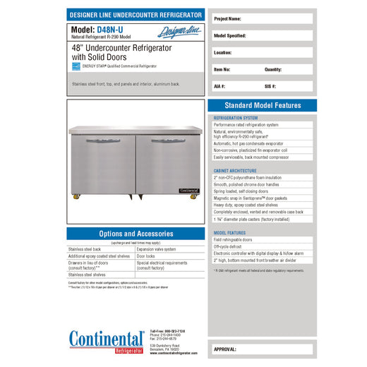 Spec Sheet
