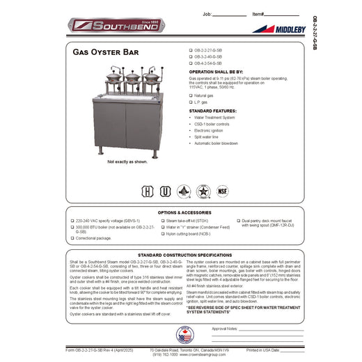 Spec Sheet