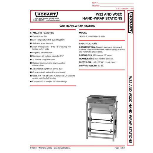 Spec Sheet