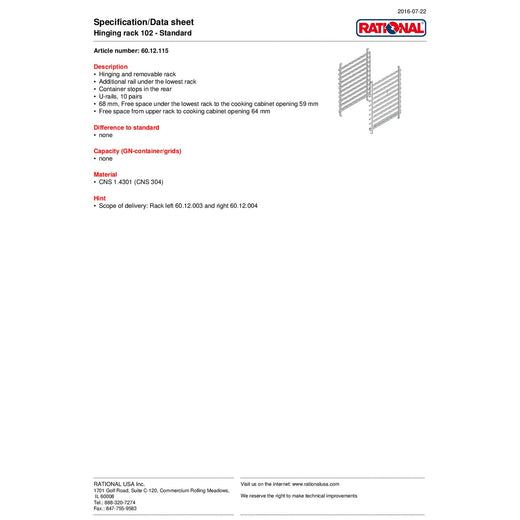 Spec Sheet
