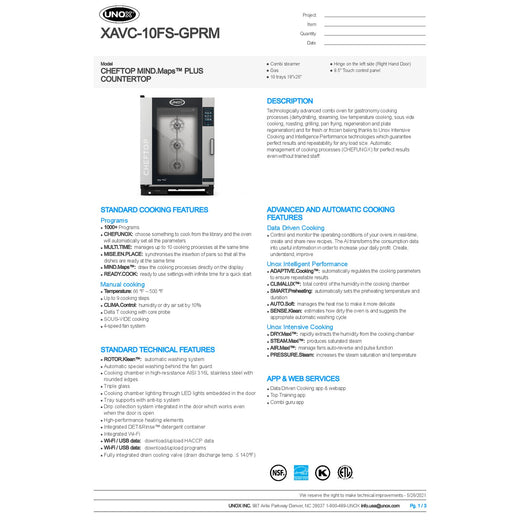 Spec Sheet