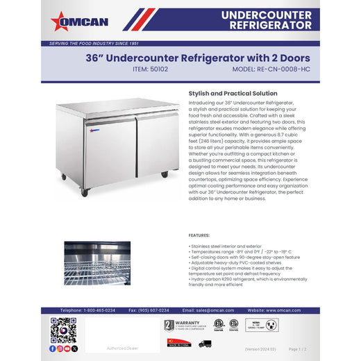 Spec Sheet