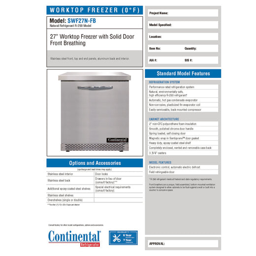 Spec Sheet