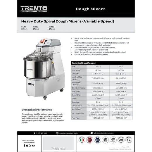 Spec Sheet