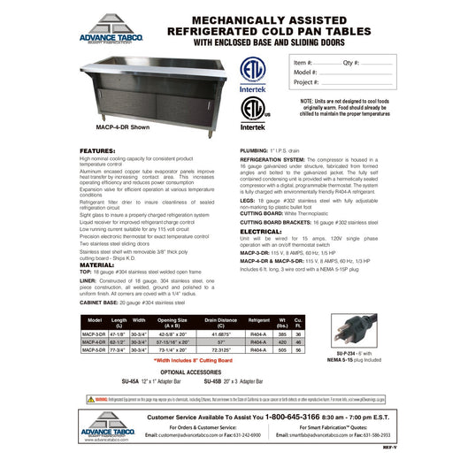 Spec Sheet