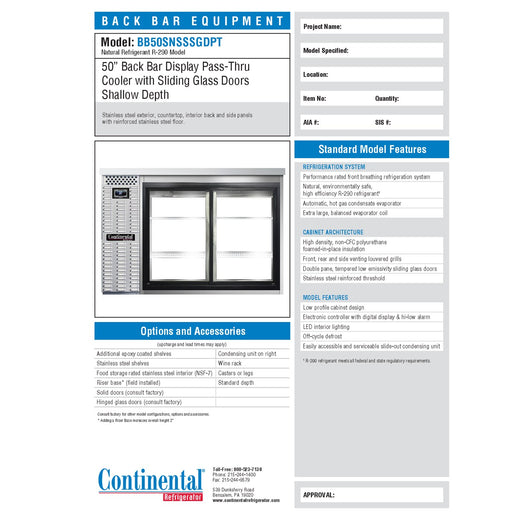 Spec Sheet