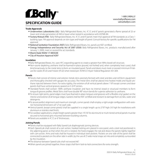 Spec Sheet