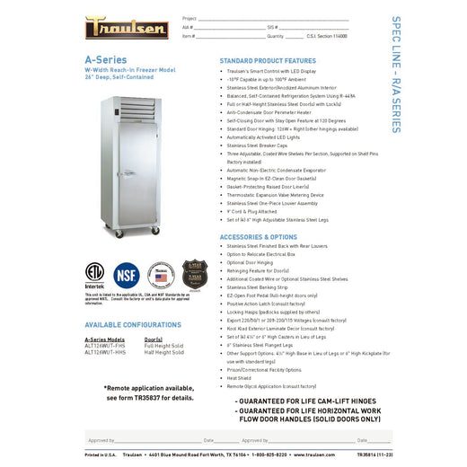 Spec Sheet