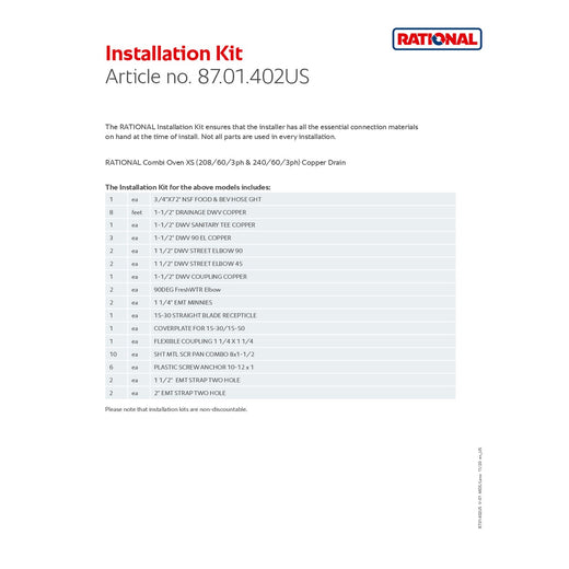 Installation Kit 402