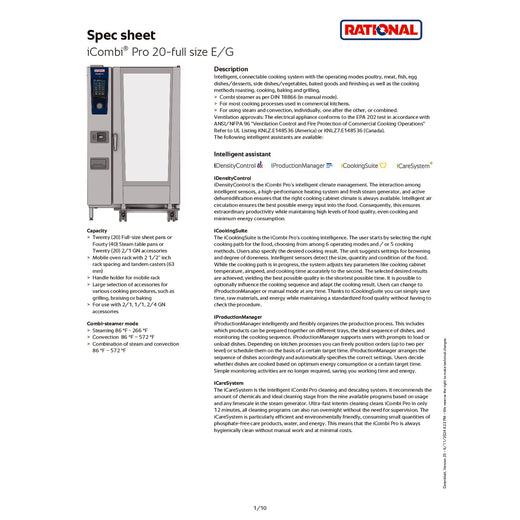 Spec Sheet