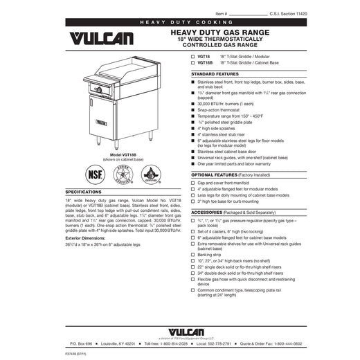 Spec Sheet