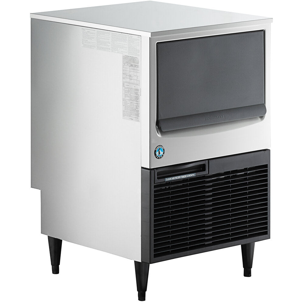 Hoshizaki KM-161BWJ 24" Water-Cooled Undercounter Crescent Cube Ice Machine with 78 lb. Storage - 153 lb., 115V