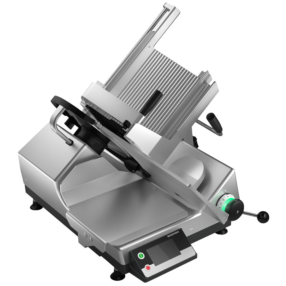 Bizerba GSP H I W-90-GCB 13" Manual Gravity Feed Meat and Cheese Slicer with Digital Portion Scale - 1/2 hp, 120V