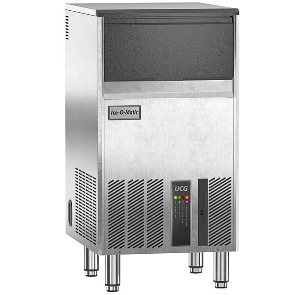 Ice-O-Matic UCG100A 18" Air-Cooled Undercounter Gourmet Cube Ice Machine with 48.5 lb. Storage Bin - 114 lb., 115V, 1 Phase