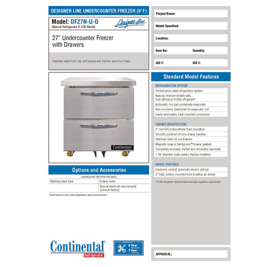 Spec Sheet