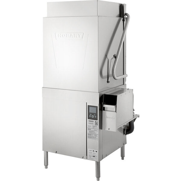 Hobart AM16T-ASR-2 High Temperature Door-Style Tall Electric Dishwasher with Automatic Soil Removal and Booster Heater - 208-240V, 3 Phase