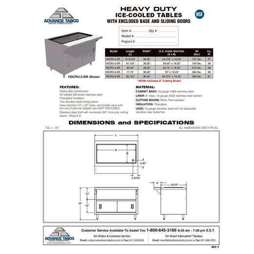 Spec Sheet