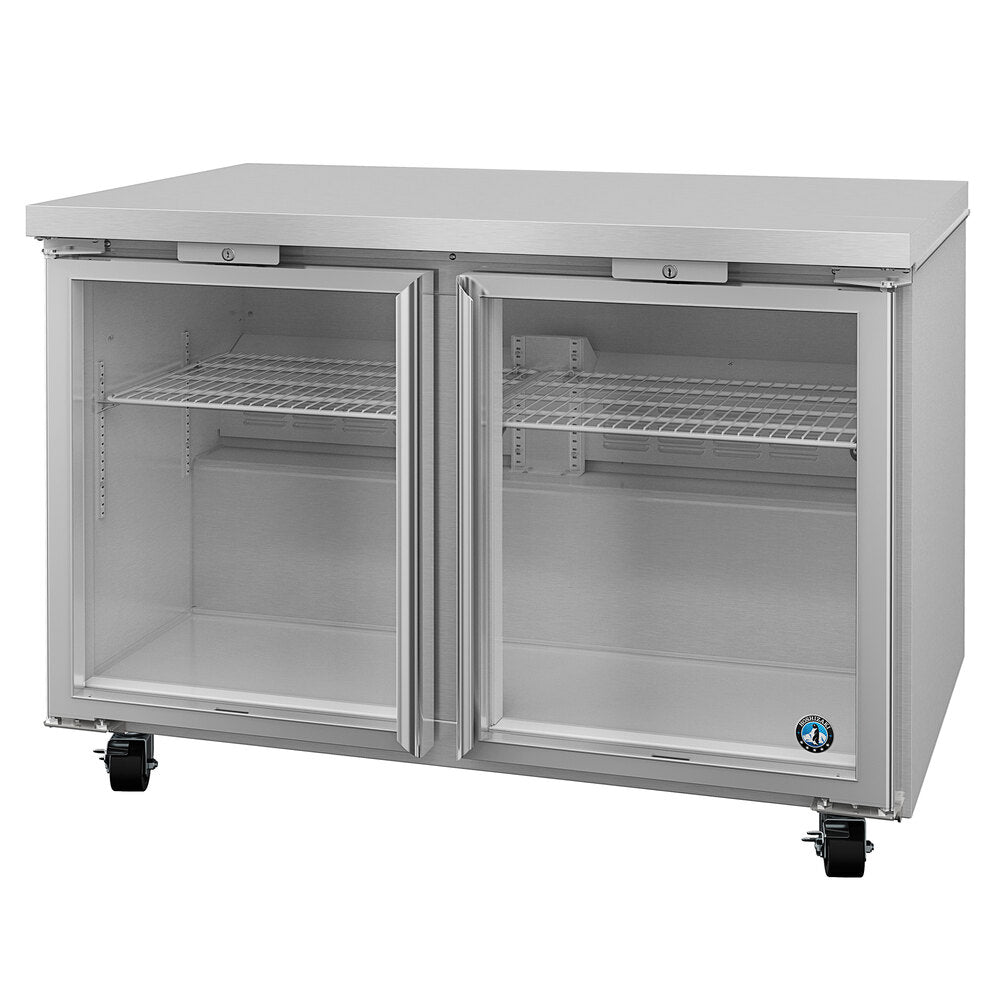 Hoshizaki Steelheart B Series UR48B-GLP01 48" Glass Door Low Profile Undercounter Refrigerator