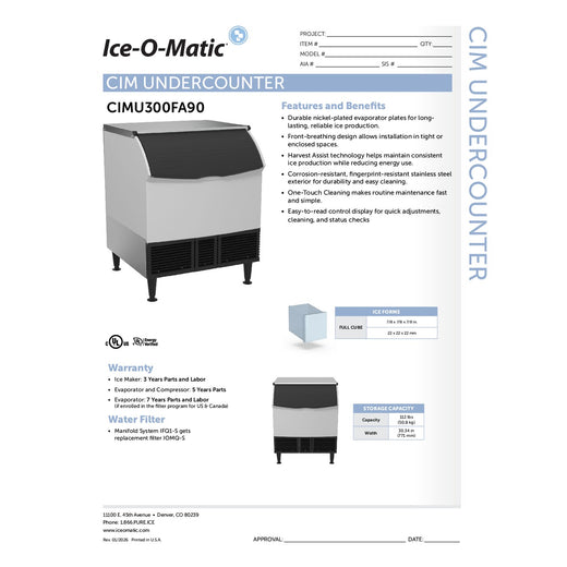 Spec Sheet