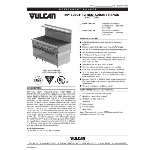 Spec Sheet