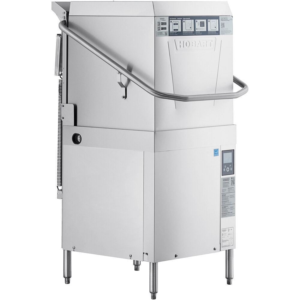 Hobart AM16-BAS-2 36.5" Door Type Dishwasher, 60 Racks/Hr - 40.2 Gal/Hr - High Temp w/Booster