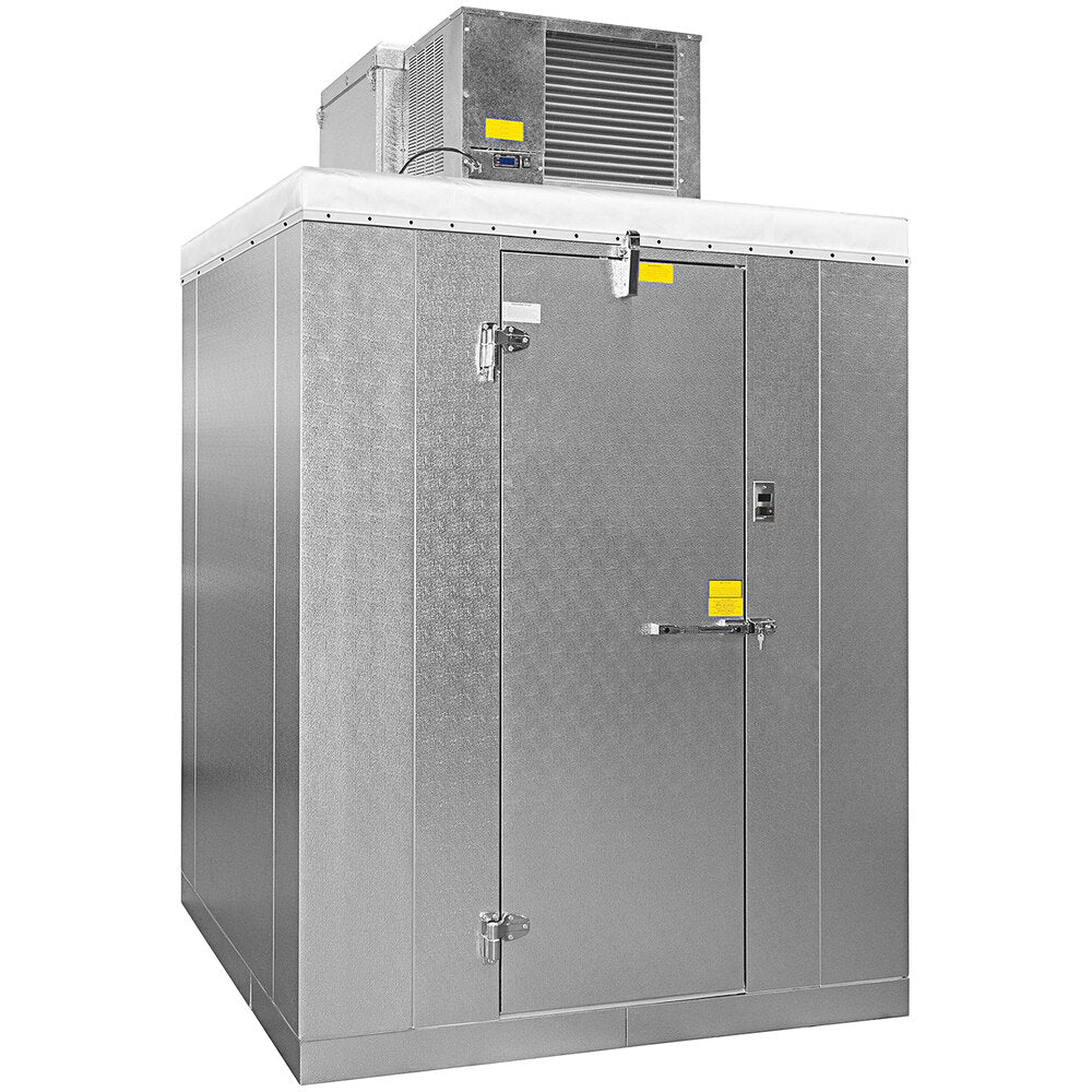 Master-Bilt QODF7788-C Quick Ship 8' x 8' x 7' 7" Outdoor Walk-In Freezer with Top-Mounted Refrigeration and Floor
