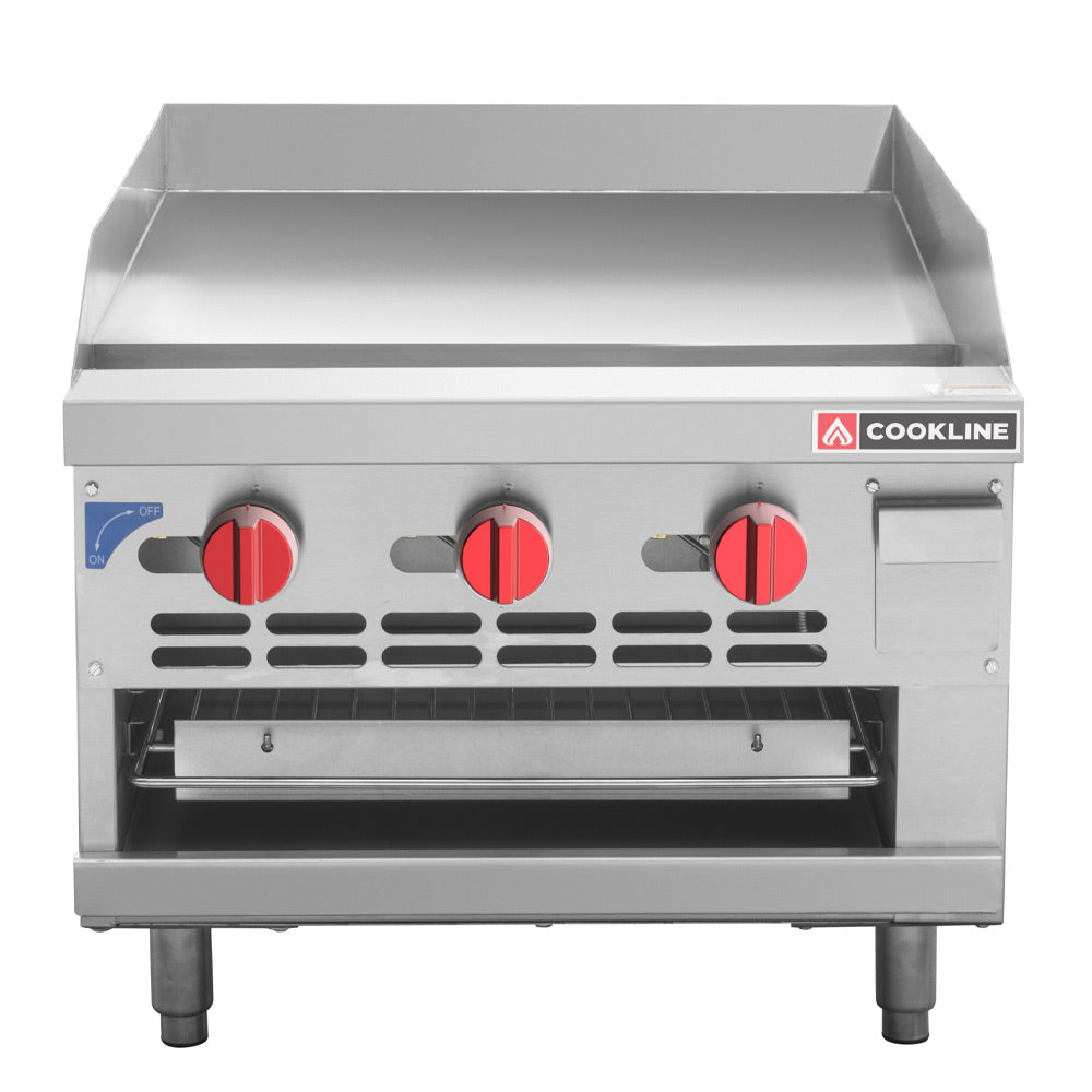 Cookline RGB-24M 24" gas raised griddle broiler, front view
