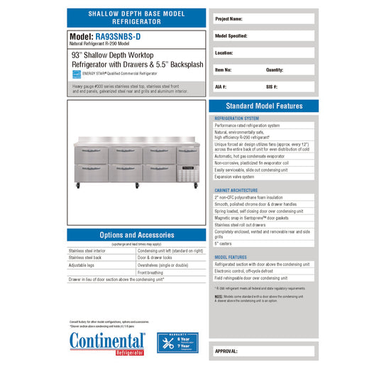 Spec Sheet