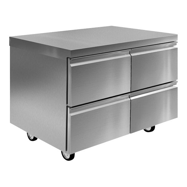 Delfield D4472NP 72 1/8" Flat Top Undercounter Refrigerator with 6 Drawers