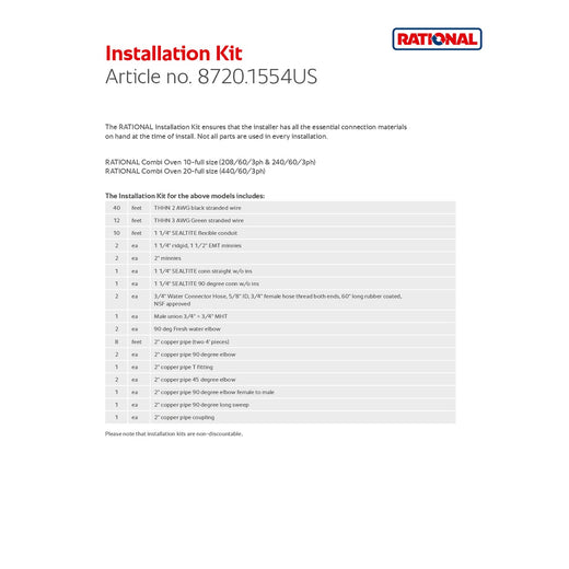 Installation Kit 1554