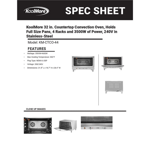 Spec Sheet