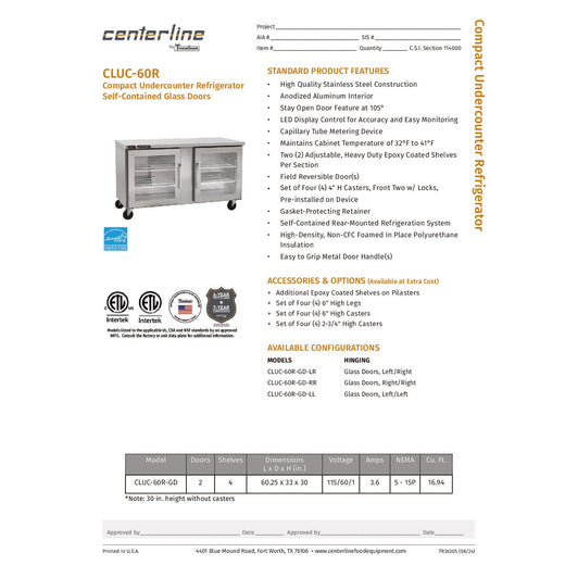 Spec Sheet
