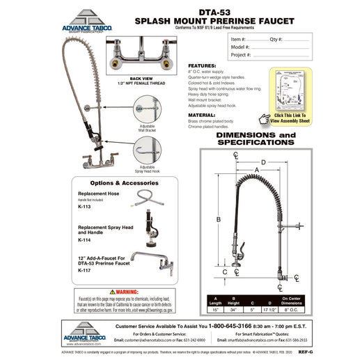 Spec Sheet