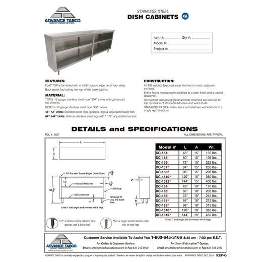 Spec Sheet