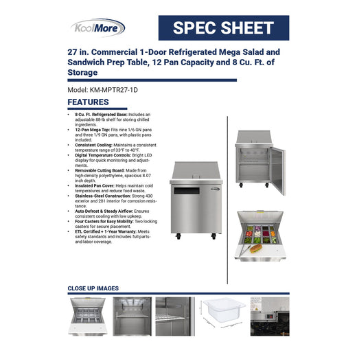 Spec Sheet