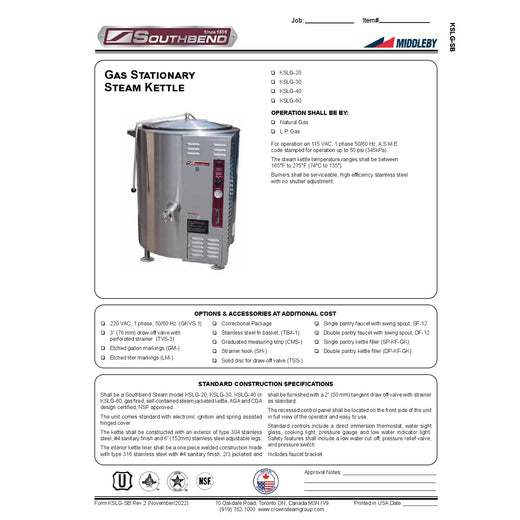Spec Sheet