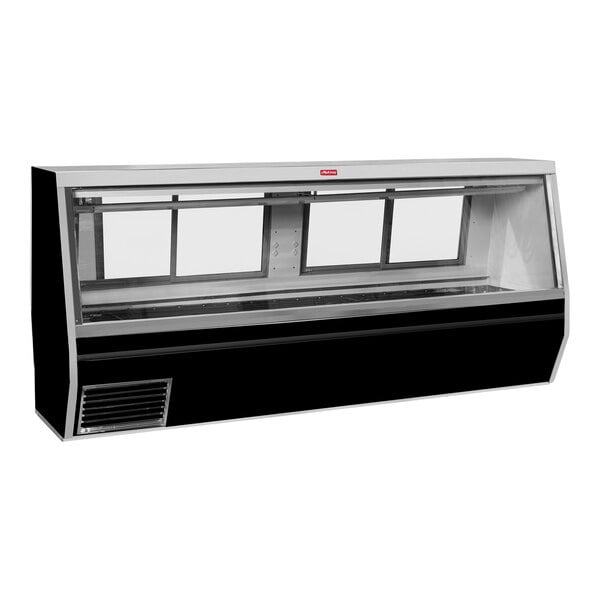 Howard McCray SC-CMS34N-12-BE-LED 34N Series 144" Black Double-Duty Refrigerated Red Meat Case - 115V