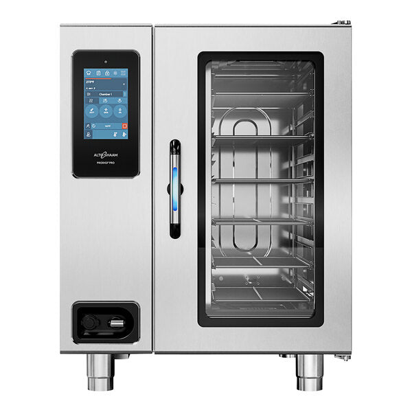 Alto-Shaam 10-10G PRO Prodigi Pro Natural Gas Countertop 10 Pan Half Size Combi Oven - 120V, 1 Phase