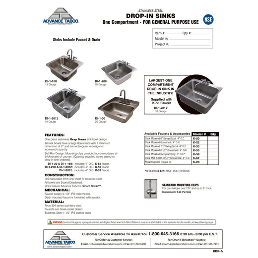 Spec Sheet