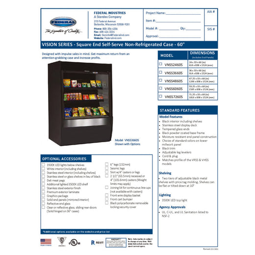VNSS6060S Spec Sheet